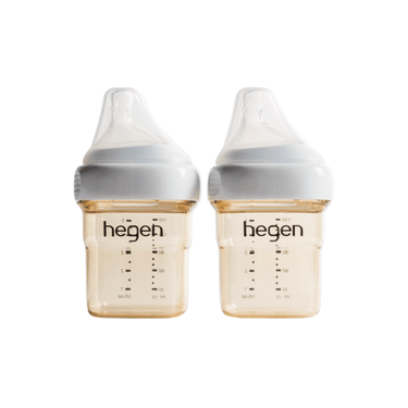Hegen PPSU Baby Bottle - 1 to 3 Months 150ml/5oz - 2-Pack - White