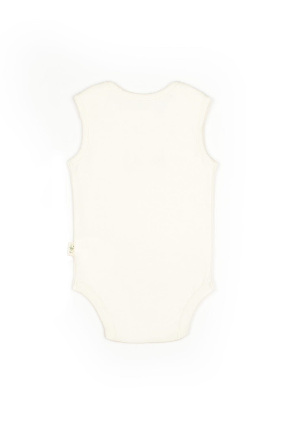 Ecru Bunny Sleeveless Organic Bodysuit