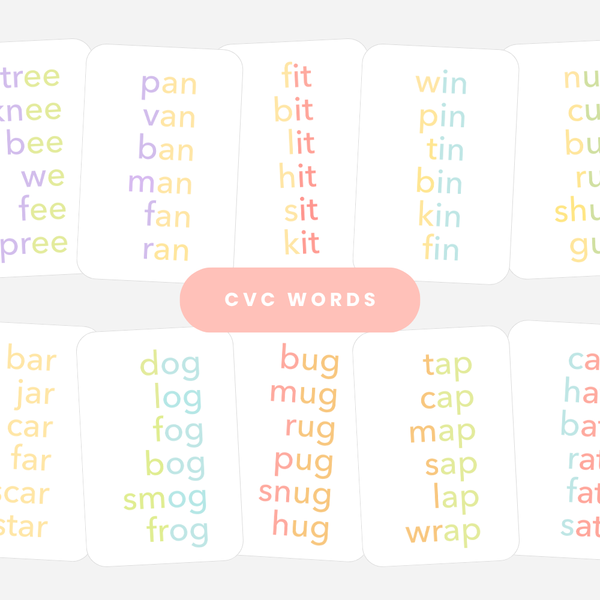 GoodnightFox Reading Flashcards Bundle ages 3, 6 92 cards