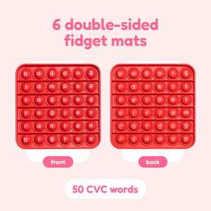 6 Extra CVC Fidget Mats (Word Pop)