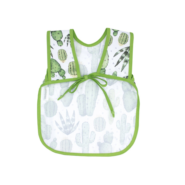 Desert Cactus Bapron for babies, stylish and practical, shown from angle 6. Perfect for mealtime messes!