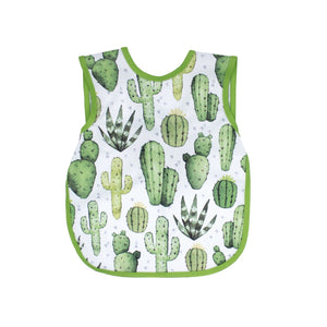 Desert Cactus Bapron for babies, angle view showcasing its unique design and vibrant colors.