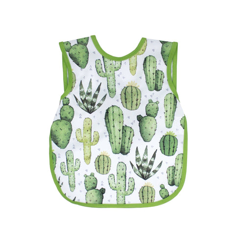 Desert Cactus Bapron for babies, angle view showcasing its unique design and vibrant colors.