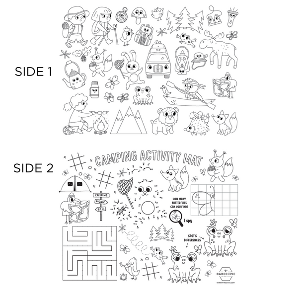 Double Sided Silicone Coloring Placemat