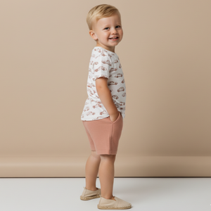 Organic Tee & Shorts Set - Cars