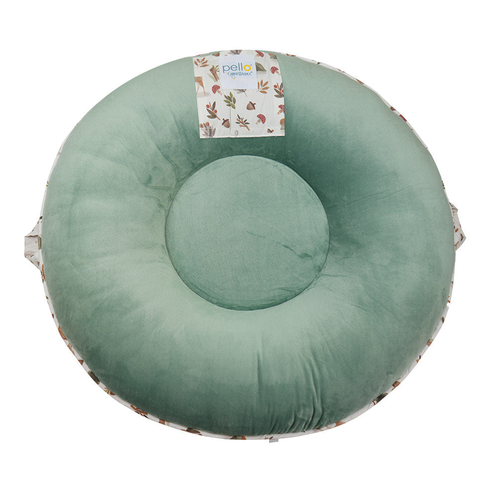 Cedar Sage Floor Cushion for babies, offering comfort and style for playtime and relaxation.