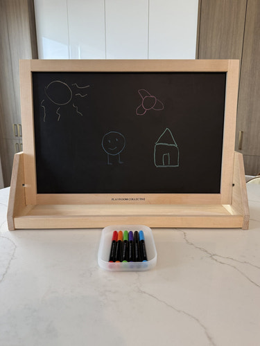 Wooden Tabletop Easel | 3-in-1 Magnetic Art Station