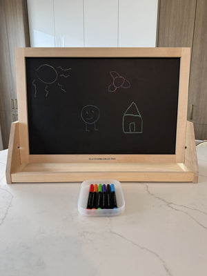 Wooden Tabletop Easel | 3-in-1 Magnetic Art Station