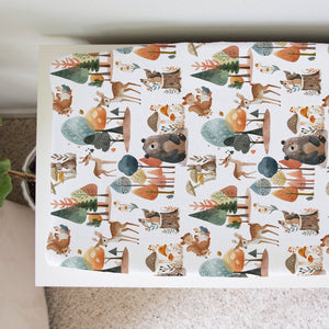 Enchanted Forest Changing Pad Cover for babies, soft and stylish, perfect for nursery decor.