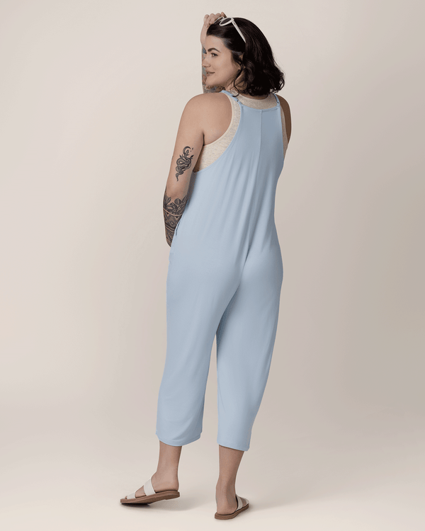 Charlie Maternity & Nursing Romper | French Blue