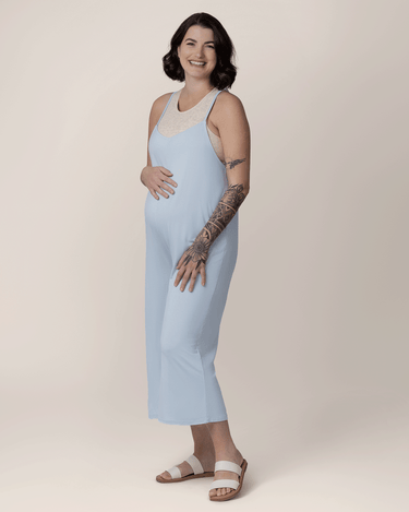 Charlie Maternity & Nursing Romper | French Blue