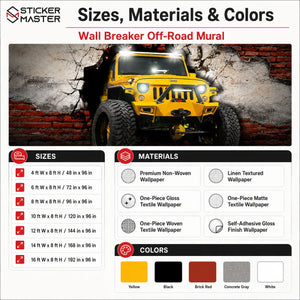 Wall Breaker Off-Road Mural | Garage Wallpaper