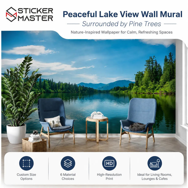 Peaceful Lake View Wall Mural