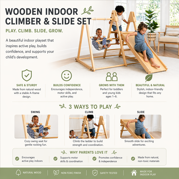Juniper | Toddler Climber & Swing | Foldable