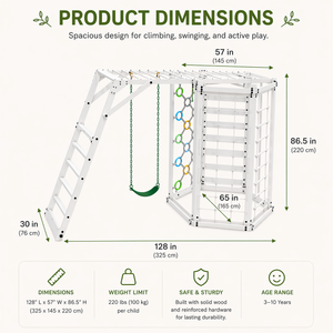 Hawthorn XL – White | Octagon Outdoor Jungle Gym