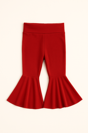 Red Baby Bell Bottoms Set