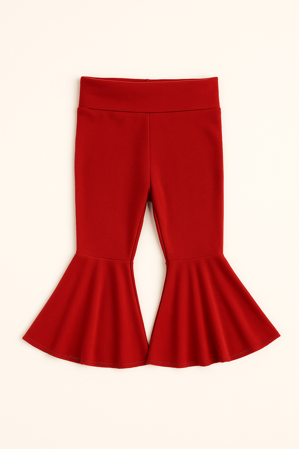 Red Baby Bell Bottoms Set