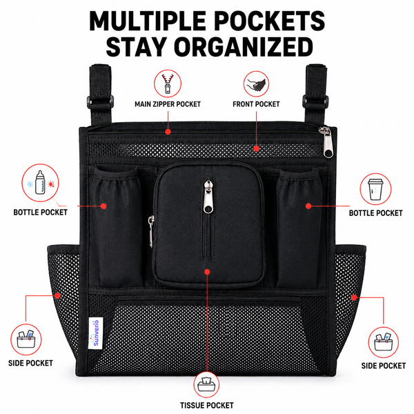 Mesh Stroller Organizer 2 Piece Set