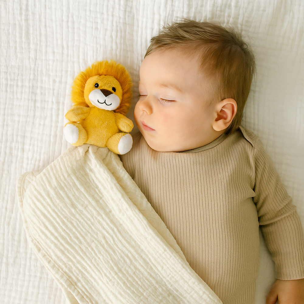 Me Lovey™ Lion Lovey Security Blanket - Soft, cuddly comfort for babies, perfect for snuggling and soothing.