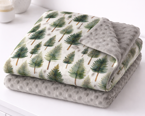 Woodland Whispers Minky Blanket - Organic Cotton for Newborns