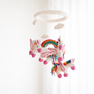 Felt Unicorn Baby Mobile