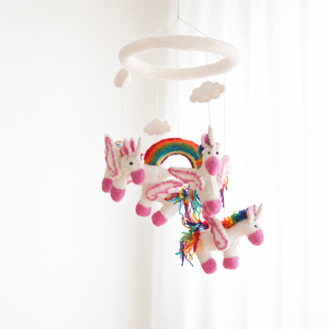 Felt Unicorn Baby Mobile