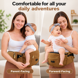 SUNVENO Easy Hold Baby Hipseat Carrier 0-36 months Corduroy Leopard