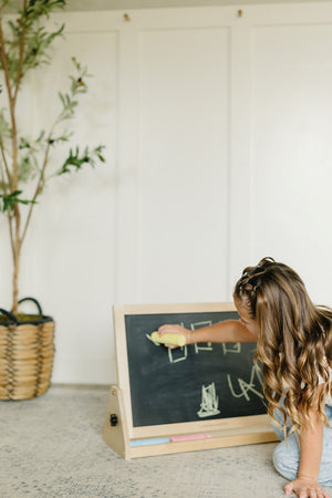 Wooden Tabletop Easel | 3-in-1 Magnetic Art Station