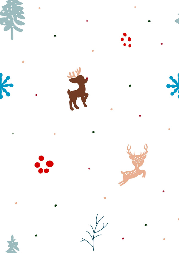 Christmas Raindeer Printed Canopy