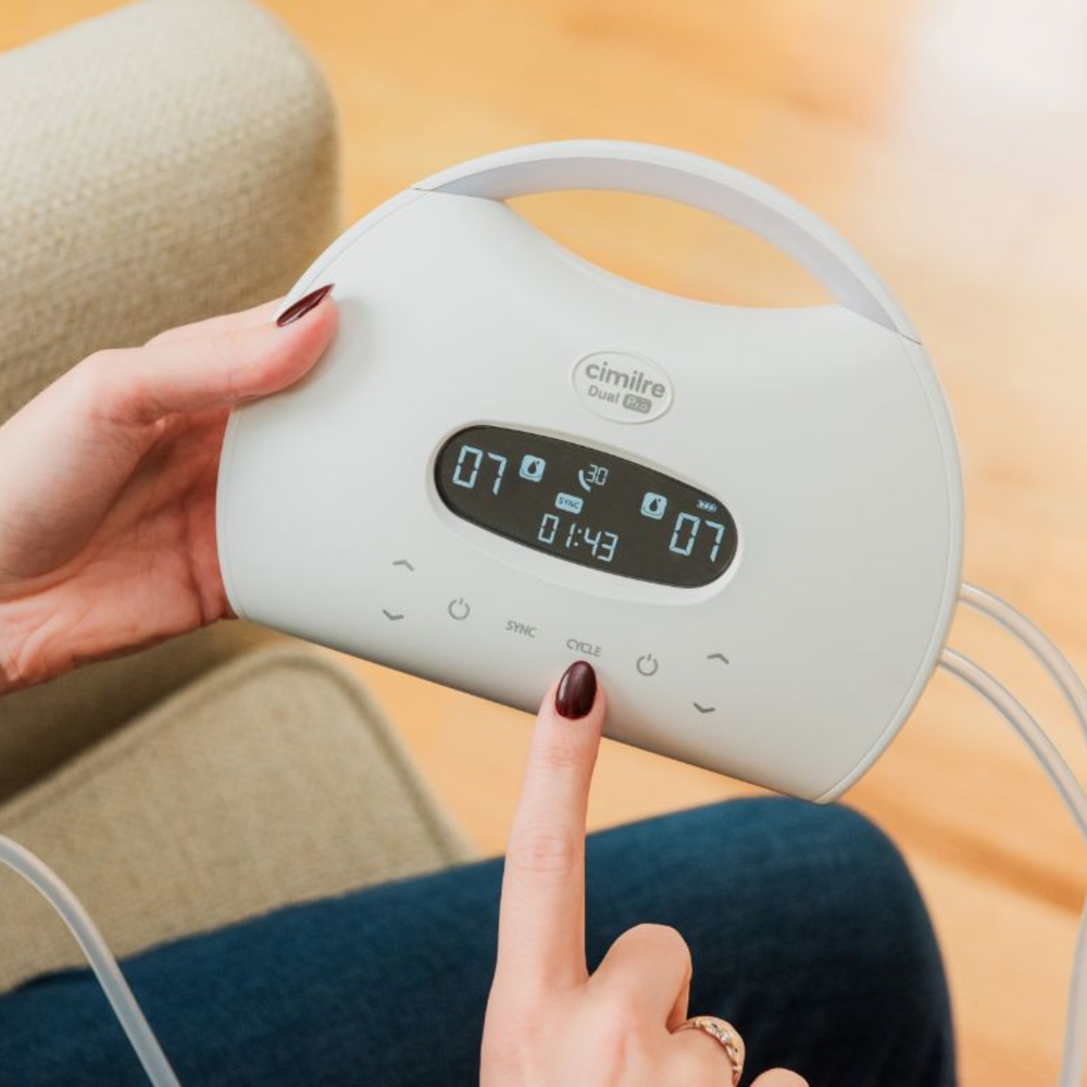 S7 Dual Pro Double Electric Breast Pump - Rechargeable, efficient, and portable for breastfeeding moms.