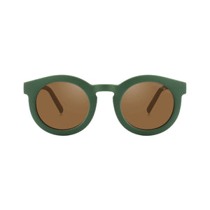 Classic sustainable baby sunglasses, plant-based, bendable, polarized for ages 0-2, shown at angle 16.