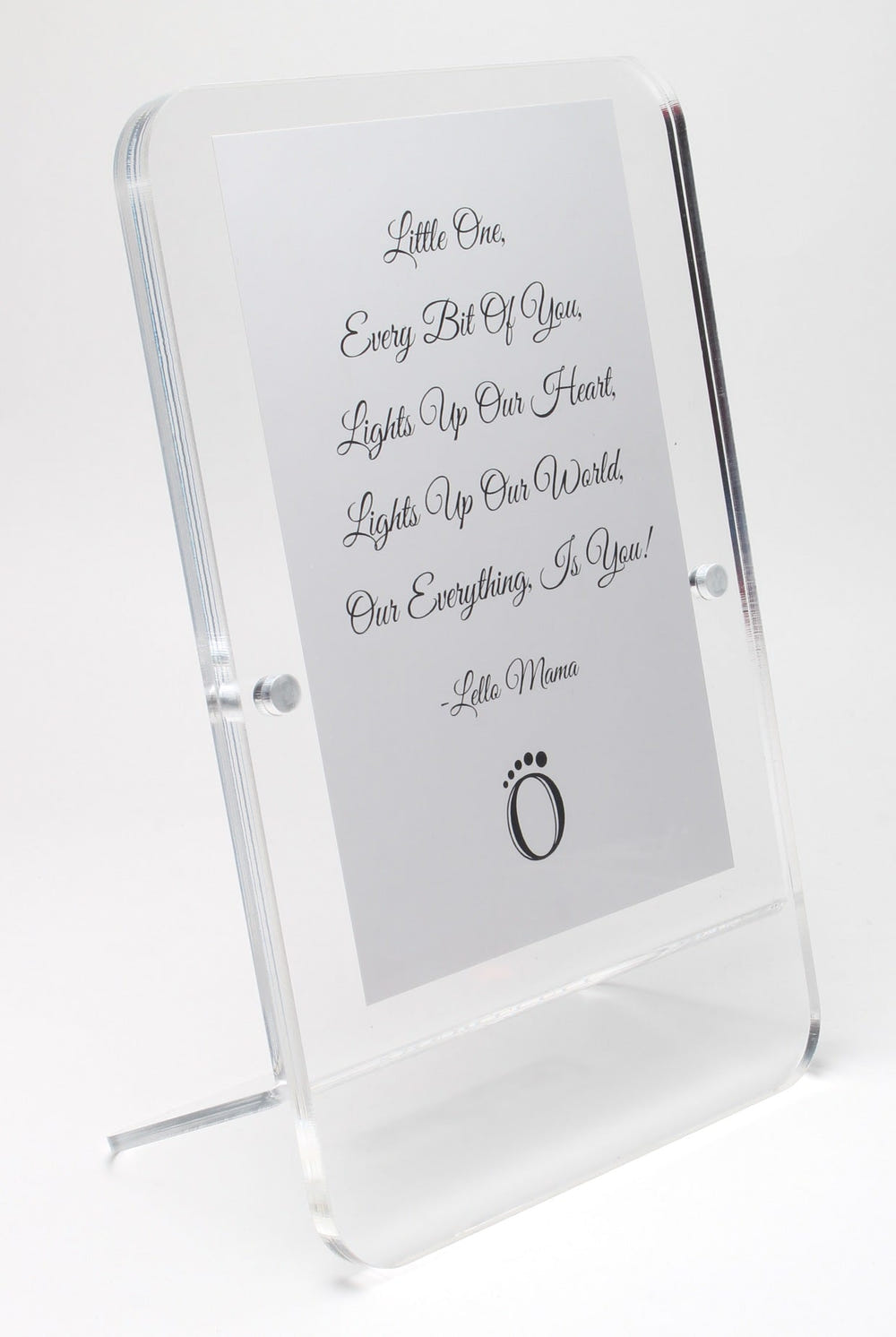 LELLOBABY™ - Acrylic Picture Frame Double Clear (For 4" x 6" Vertical Photos)