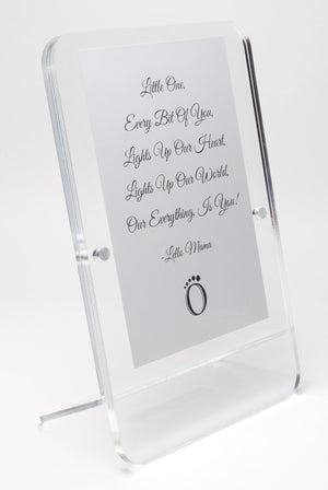 LELLOBABY™ - Acrylic Picture Frame Double Clear (For 4" x 6" Vertical Photos)