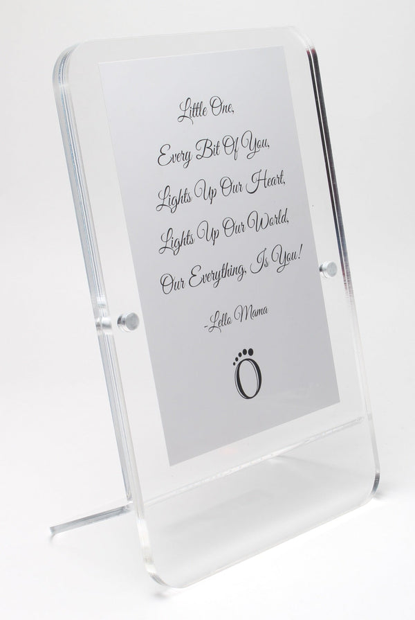 LELLOBABY™ - Acrylic Picture Frame Double Clear (For 4" x 6" Vertical Photos)