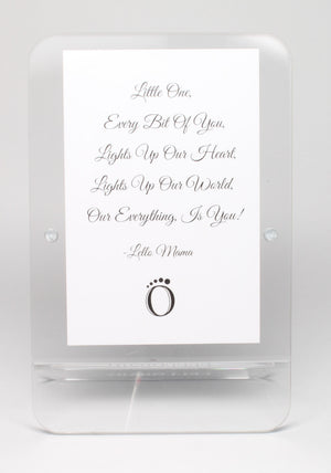 LELLOBABY™ - Acrylic Picture Frame Double Clear (For 4" x 6" Vertical Photos)