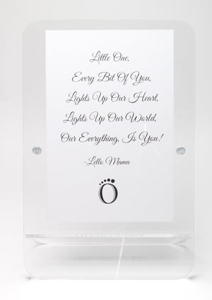 LELLOBABY™ - Acrylic Picture Frame Double Clear (For 4" x 6" Vertical Photos)