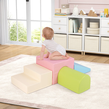 Climb and Crawl Foam Block Play Set for Infant Baby for Toddlers & Kids