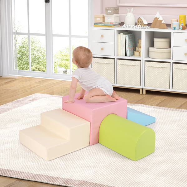 Climb and Crawl Foam Block Play Set for Infant Baby for Toddlers & Kids