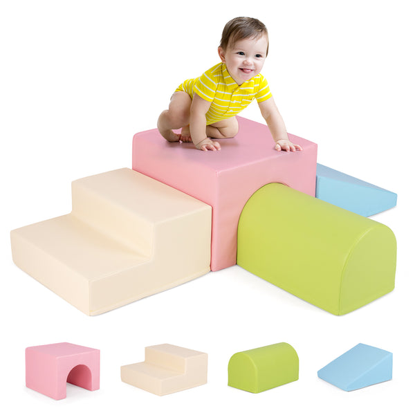 Climb and Crawl Foam Block Play Set for Infant Baby for Toddlers & Kids