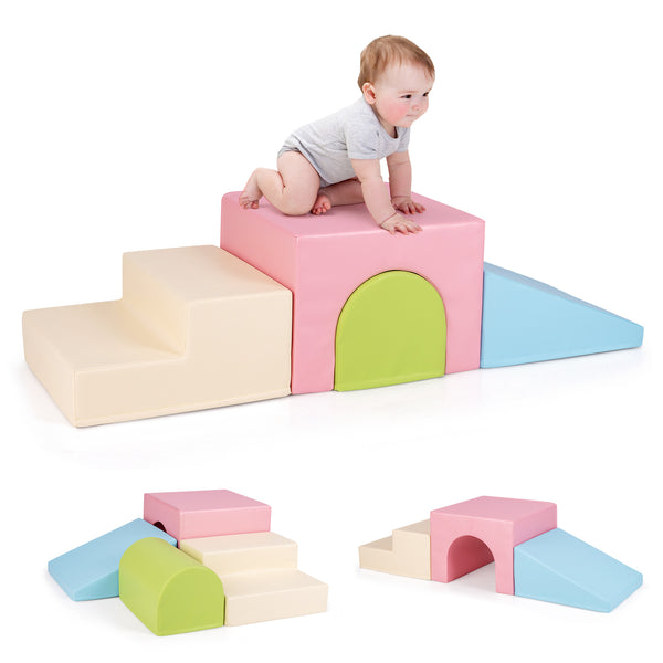 Climb and Crawl Foam Block Play Set for Infant Baby for Toddlers & Kids