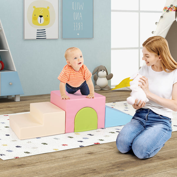 Climb and Crawl Foam Block Play Set for Infant Baby