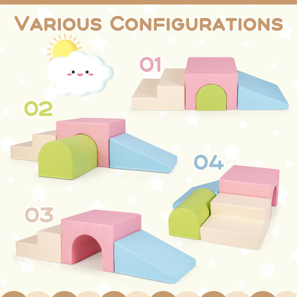 Climb and Crawl Foam Block Play Set for Infant Baby