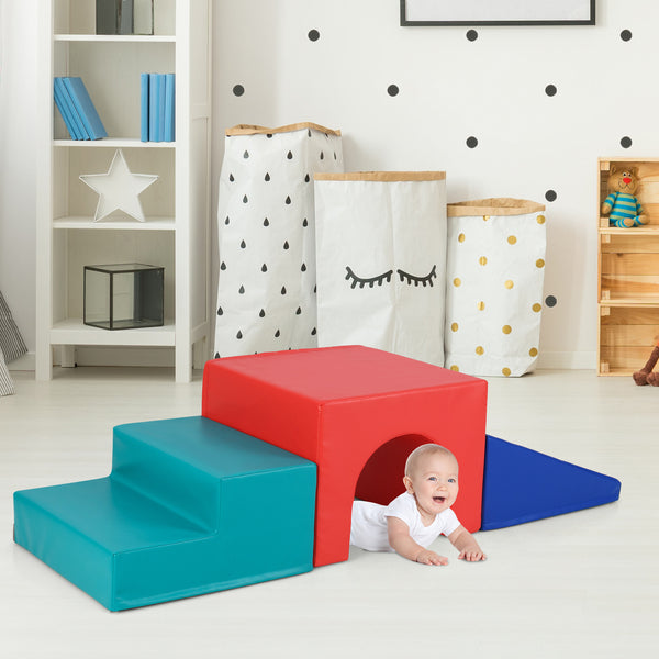 Climb and Crawl Foam Block Play Set for Infant Baby for Toddlers & Kids