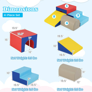 Climb and Crawl Foam Block Play Set for Infant Baby for Toddlers & Kids