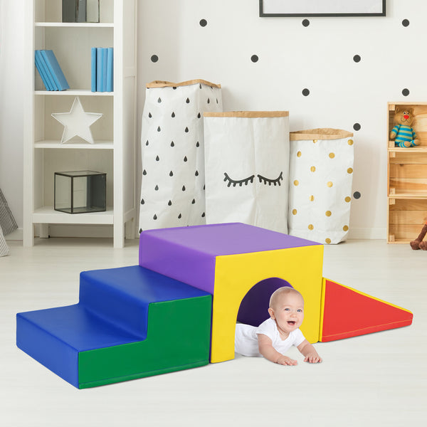 Climb and Crawl Foam Block Play Set for Infant Baby for Toddlers & Kids