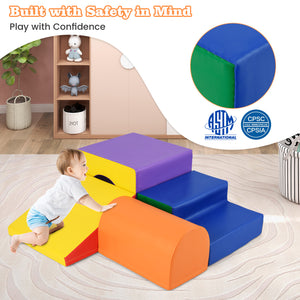 Climb and Crawl Foam Block Play Set for Infant Baby for Toddlers & Kids