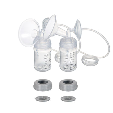 "Breast milk collection kit for easy and efficient milk storage for breastfeeding mothers."