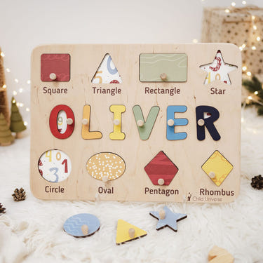 Colorful Shape Name Board (B2B)