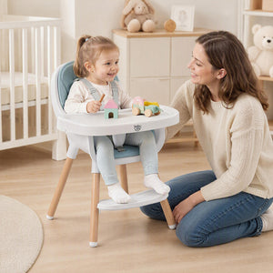 Convertible High Chair with 5-Point Harness for Babies and Toddlers