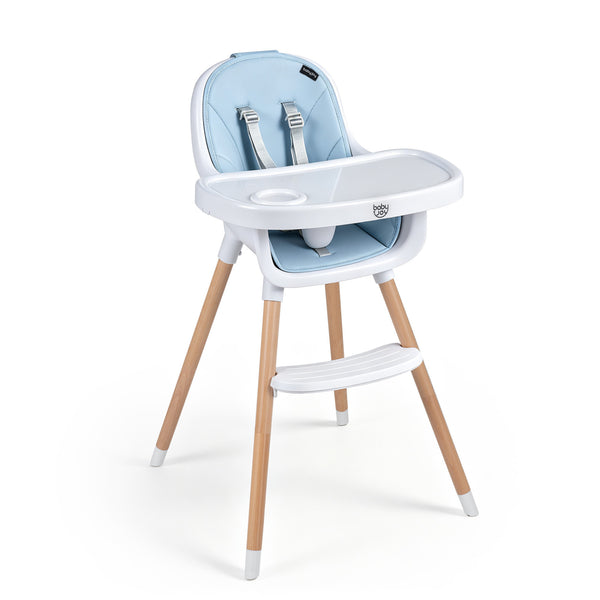 Convertible High Chair with 5-Point Harness for Babies and Toddlers